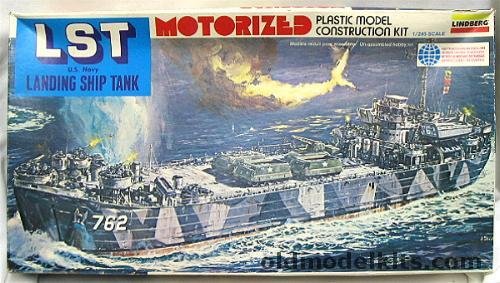 Lindberg 1/250 LST Landing Ship Tank, 7406M plastic model kit